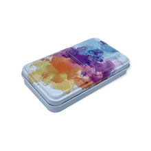 Load image into Gallery viewer, Empty Enameled Metal Tin Watercolor Palette
