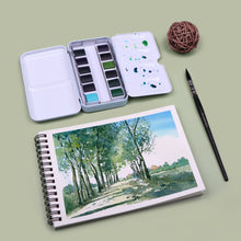 Load image into Gallery viewer, Deluxe Ocean &amp; Forest Watercolor Set
