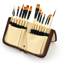 Load image into Gallery viewer, 15 Piece Artist Quality Paint Brush Set
