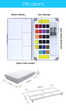 Load image into Gallery viewer, 24 Color Solid Watercolor Set
