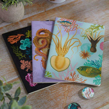 Load image into Gallery viewer, Art of Nature: Under the Sea Sewn Notebook (Set of 3)
