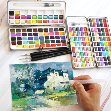 Empty Enameled Metal Tin Watercolor Palette – The Artist Life