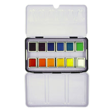 Load image into Gallery viewer, Deluxe Half Pan Essential Watercolor Set
