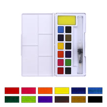Load image into Gallery viewer, 12 Solid Watercolor Set with Waterbrush
