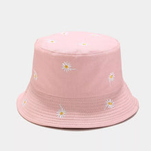 Load image into Gallery viewer, Irish Country Hat Daisy Embroidered Reversible in Blush
