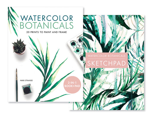 Watercolor Botanicals (2 Books in One) 20 Prints to Paint and Frame