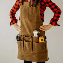 Load image into Gallery viewer, Artisan&#39;s Choice Waxed Cotton Apron
